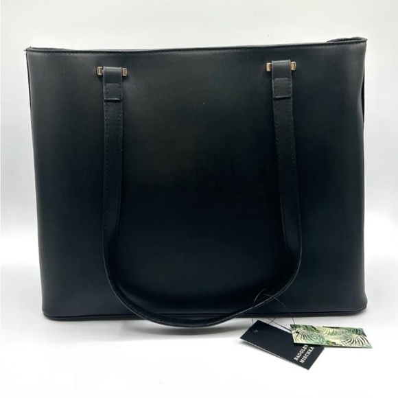 Badgley Mischka Vegan Leather Tote Bag with Side Pocket NWT - Picture 2 of 12